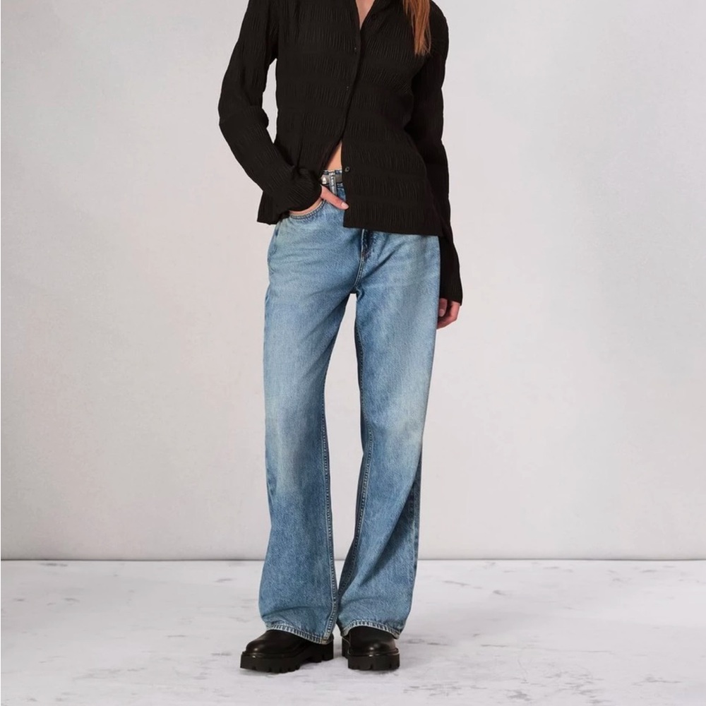 rag & bone Blue Flare & Wide Leg Jeans